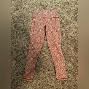 athleta orange leggings